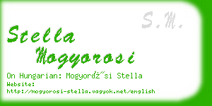 stella mogyorosi business card